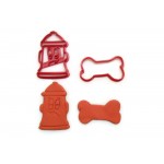 Fire Hydrant and Dog Bone cookie cutter set