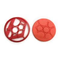 Caffeine Molecule cookie cutter fondant cutter