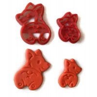 Corgi Dog Butt cookie cutter fondant cutter set