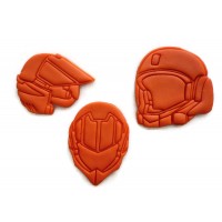 Robotech Rick Hunter Roy Fokker Scott Bernard helmet cookie cutter set