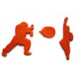 Street Fighter 2 Ken and Ryu with Fireball cookie cutter fondant cutter set