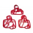 Star Trek TNG Picard Riker Worf facepalm cookie cutter set