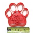 Who Rescued Who Dog Paw cookie cutter fondant cutter